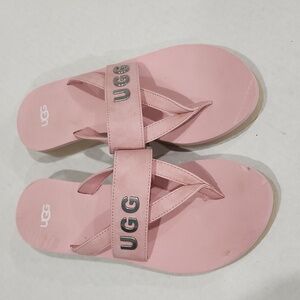 UGG Luna Logo Charm Wedges Size 8